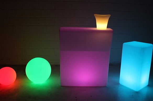 bar balcao cube led