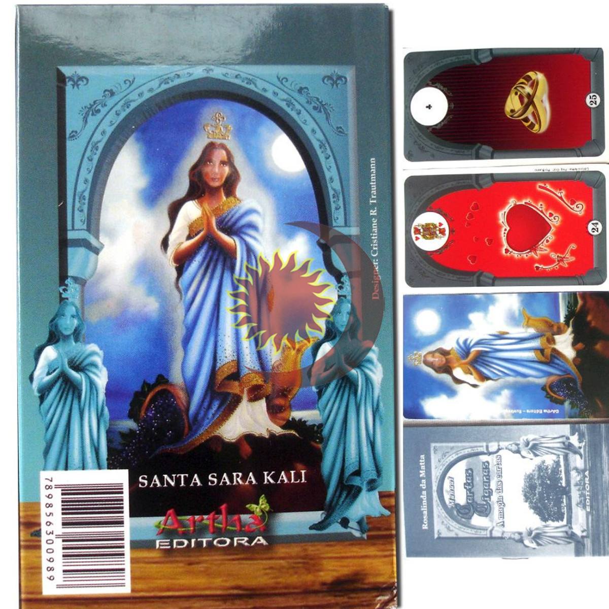 Baralho Tarô Lenormand Cigano Santa Sara Kali - R$ 25,00 