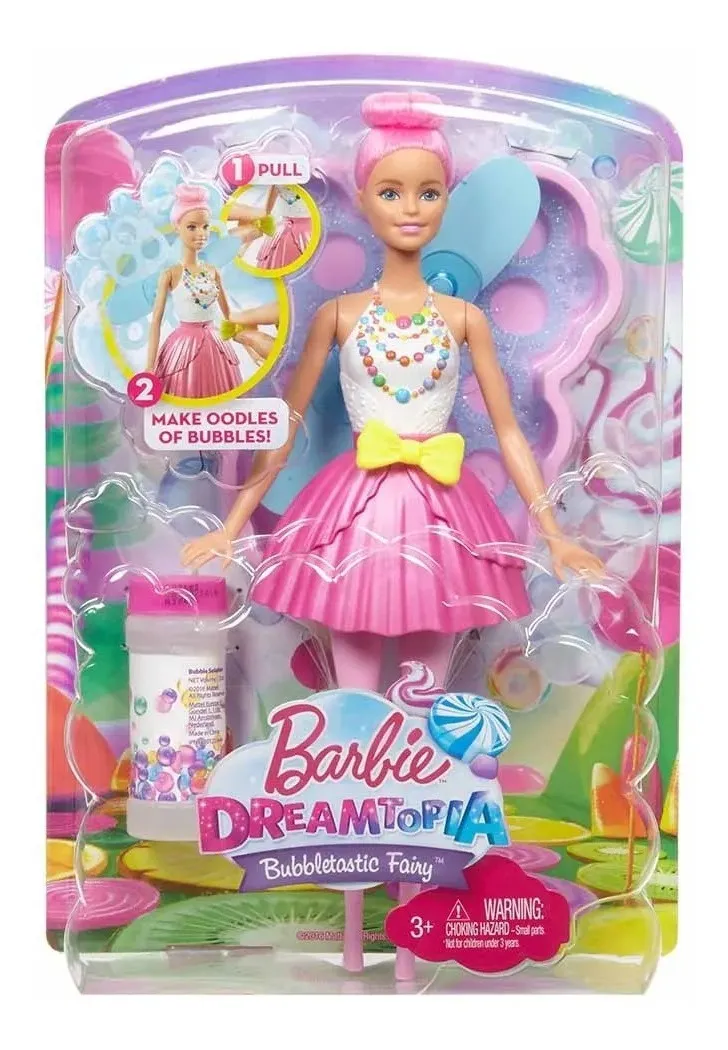 barbie dreamtopia hada burbujas magicas