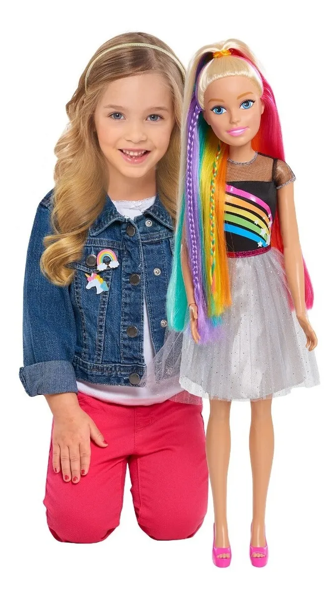 barbie peinados arcoiris