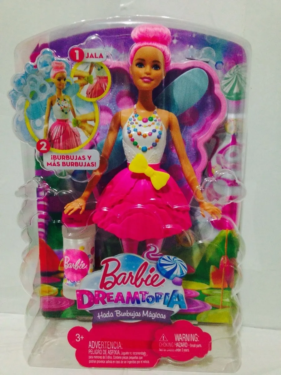 barbie dreamtopia hada burbujas magicas
