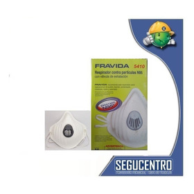 Barbijo Fravida 5410 Con Válvula Alta Eficiencia Pack X 20 