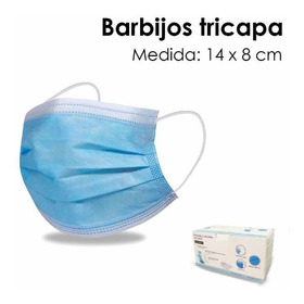 Barbijos Descartables Tapaboca Máxima Proteccion Caja X 50