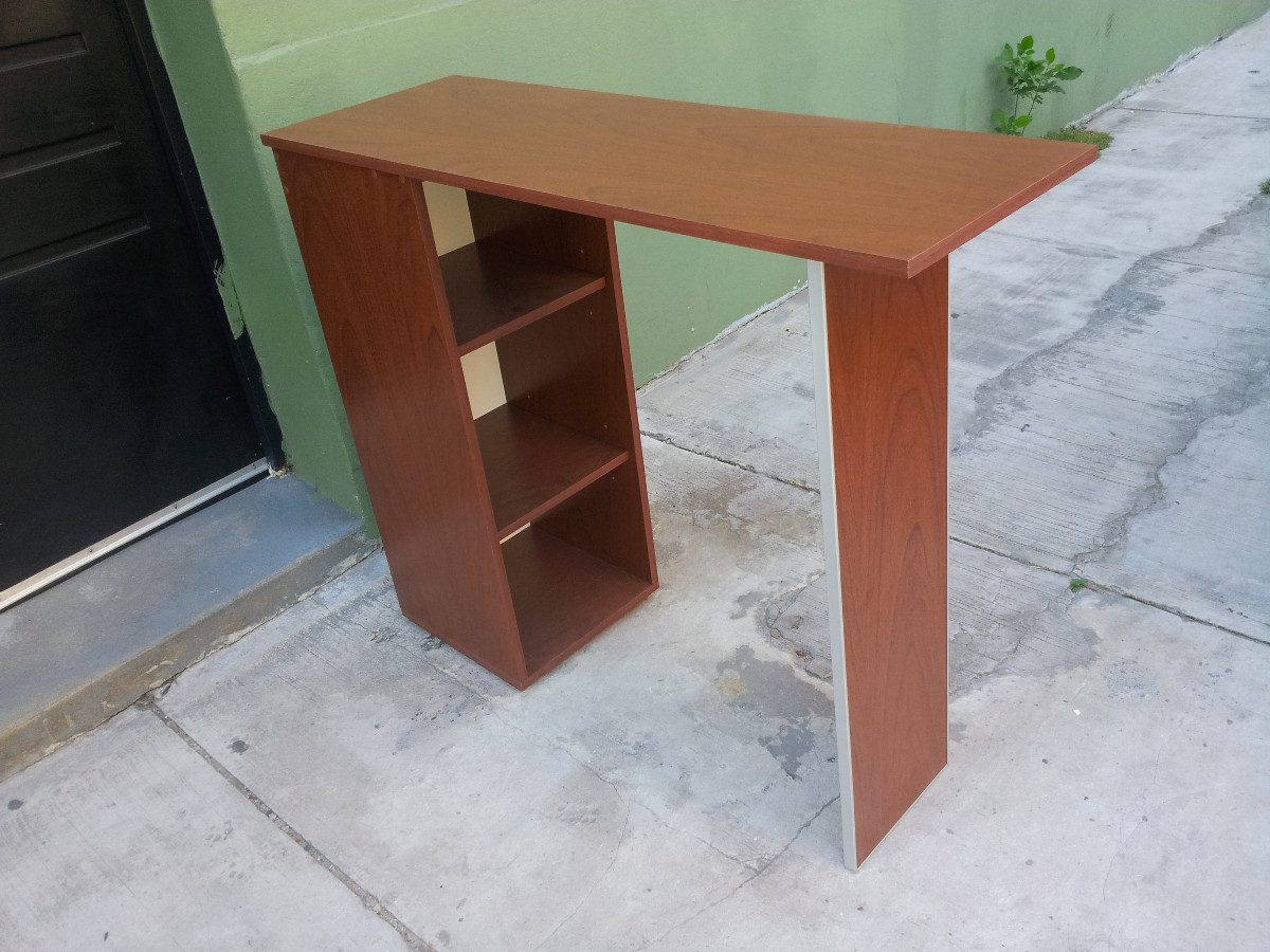 Barra Desayunador, Cantos De Aluminio, Mueble Con Estantes - $ 4.312 ... Barra Desayunador, Cantos De Aluminio, Mueble Con Estantes - $ 4.312 ...