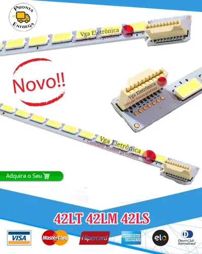 Corra e Aproveite Barra De Led 42lt560h 42lm6200 42ls4600 42ls5700 42lm5800 Nova Original Confira  Barra-led-tv-lg-42lt560h42ls570042ls4600-tc-l42e5bg-D_NQ_NP_870860-MLB29677542580_032019-O