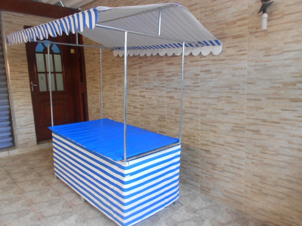Barraca Para Camelôs Feiras Com Cobertura Listrada 200x100