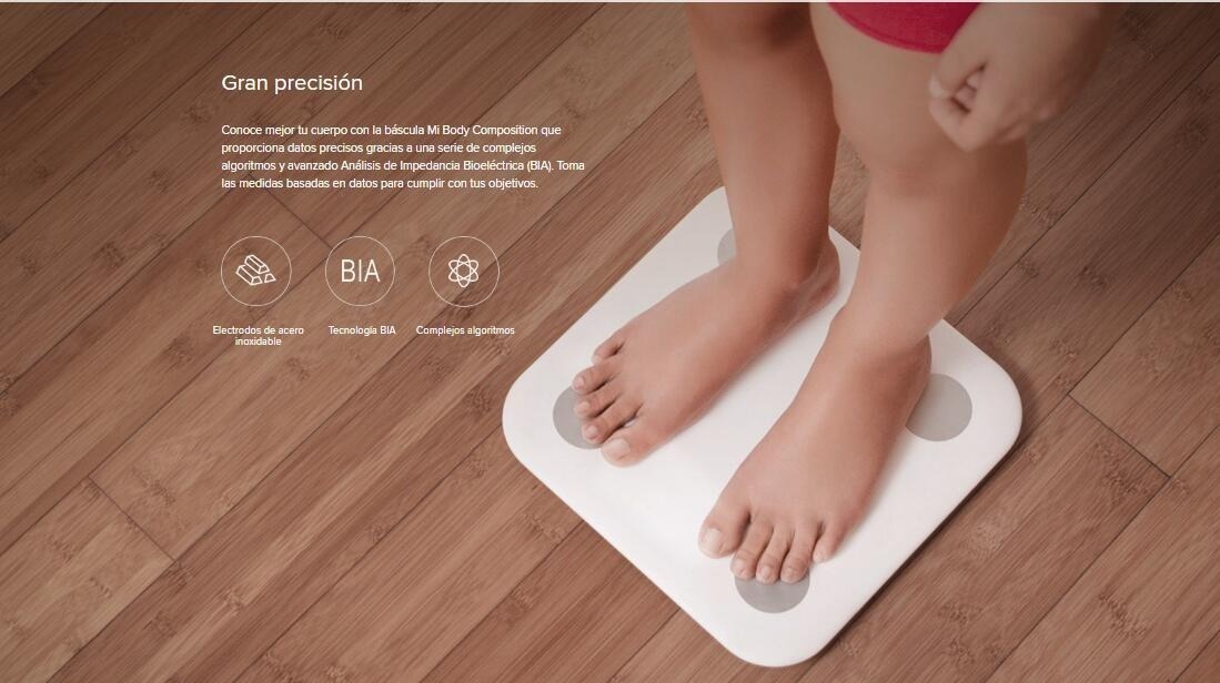 Báscula Digital Xiaomi Mi Body Composition Scale Original - $ 119.000 en Mercado Libre