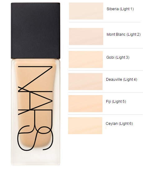 nars all day luminous weightless foundation swatche siberia nars all day luminous weightless foundation swatche siberia