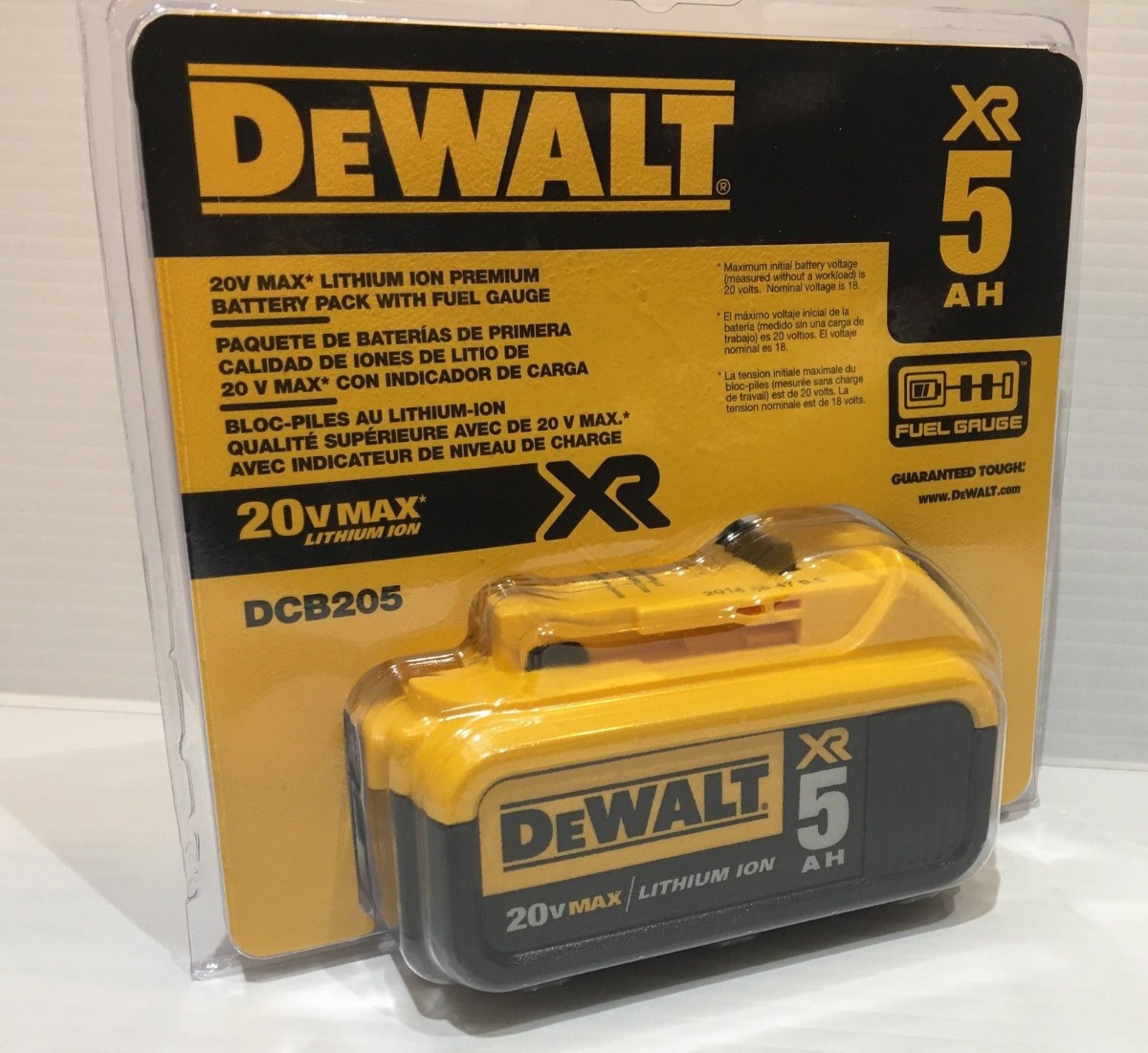 Bateria Ion Lition 20v Xr 5.0ah Dcb205 Dewalt Original - R ...