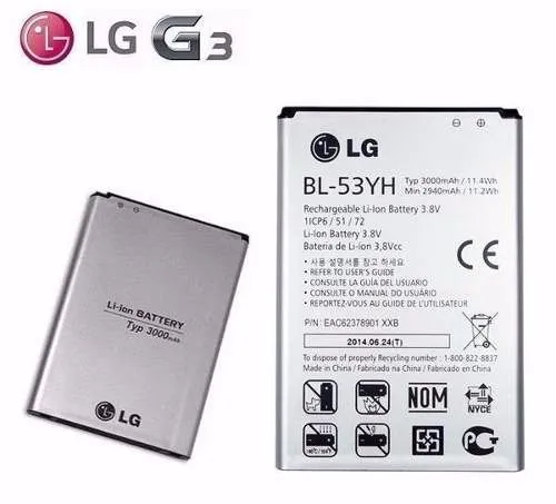 Nuevo Original fabricantes de equipos originales LG G3 BL-53YH Batería Para D850 D851 D852 D855 LS990 VS985 F400