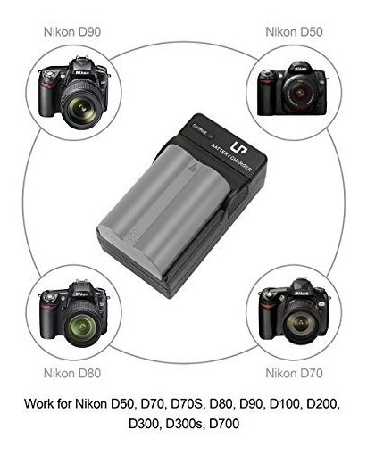 En-el3e de reemplazo de batería para Nikon D80 D90 D100 D200 D300 D300s D700 D50 D70