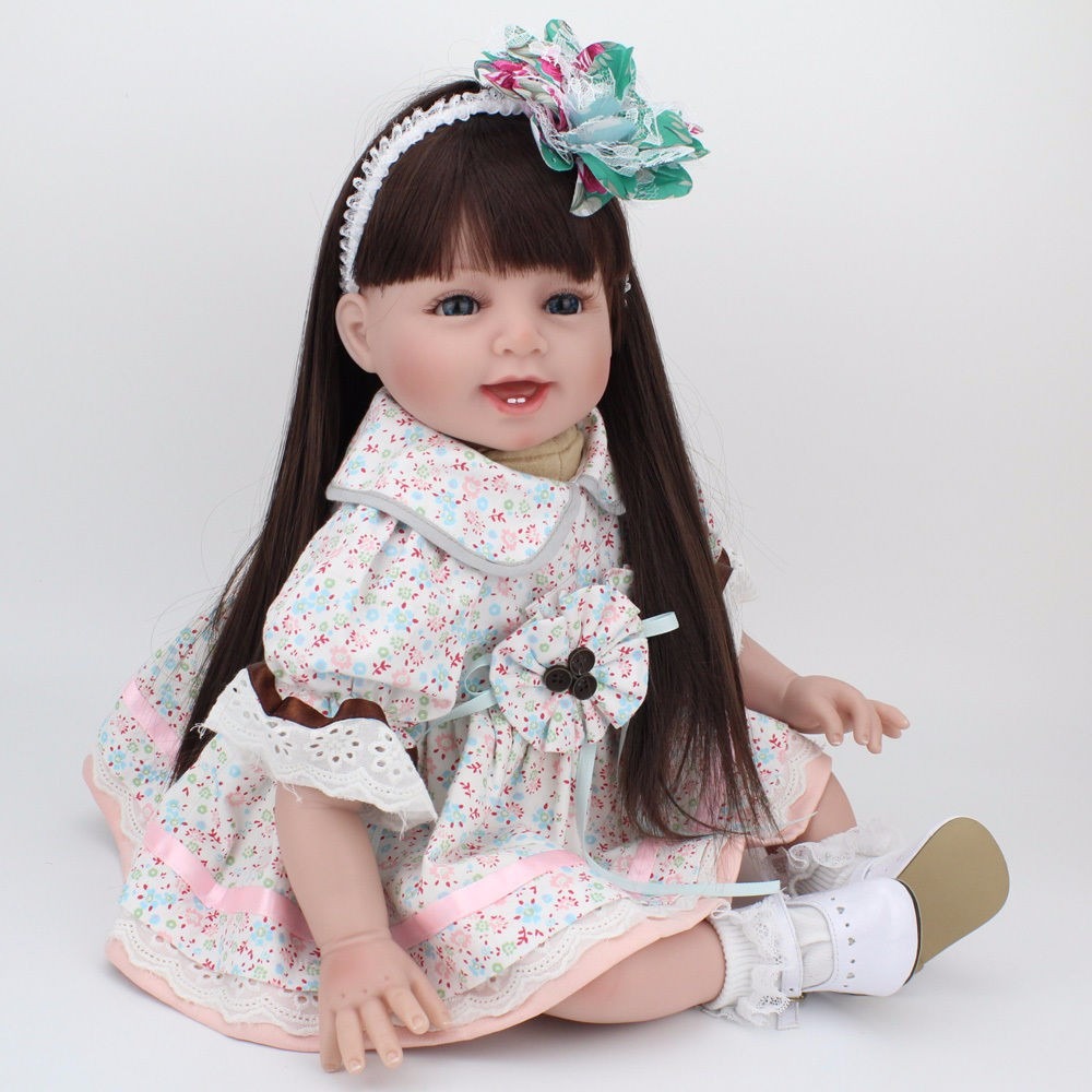 Full silicone reborn baby dolls for sale 55cm real newborn ...