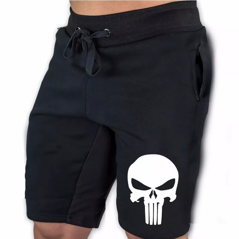 Bermuda De Moletom Justiceiro Treino Academia - R$ 44,90 em Mercado Livre