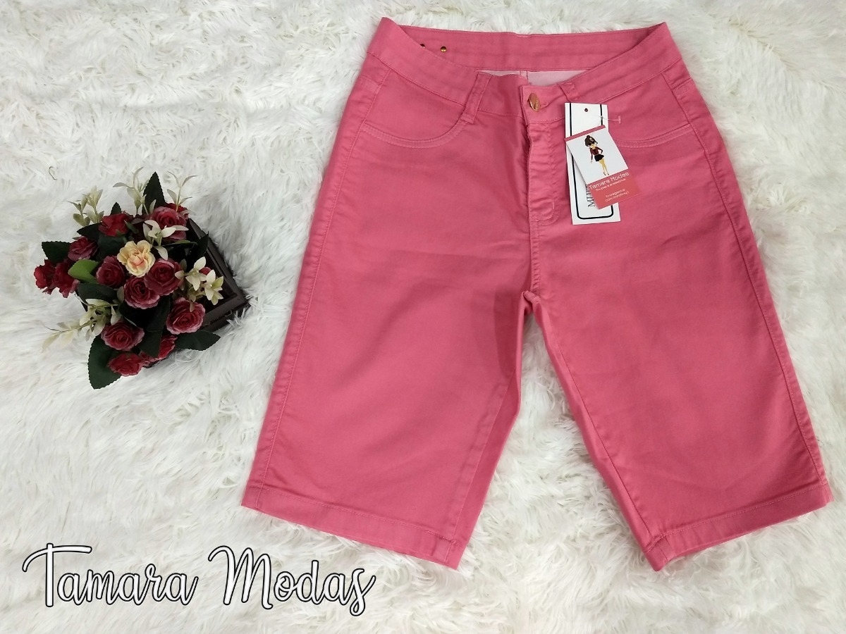 bermuda jeans rosa