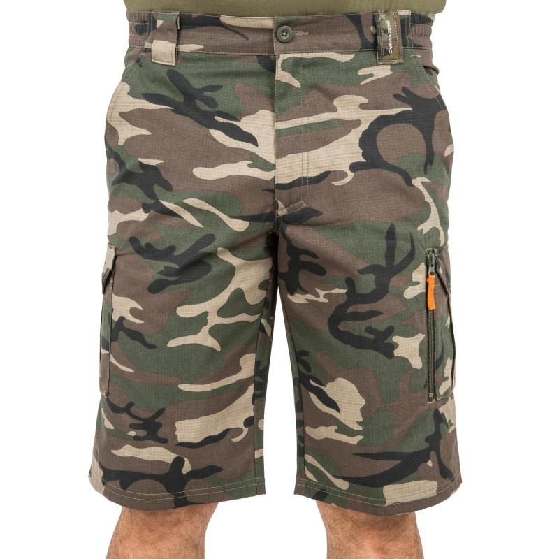 500 Bermudas Woodland Verde De Solognac Caza Camuflaje SVpqUGzM