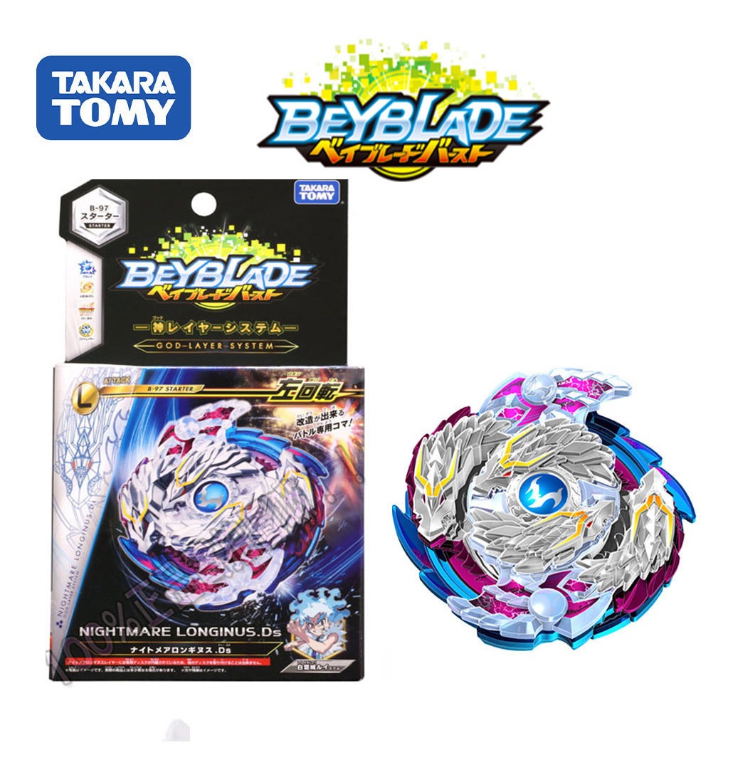 Takara Tomy Beyblade BURST B-97 Nightmare Longinus.Ds With Launcher