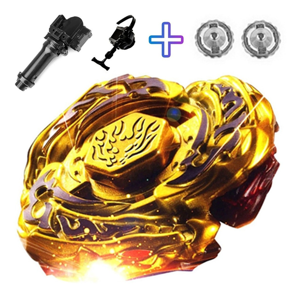 Beyblade L Drago L Drago Gold Metal Super Lançador Promoção R 9500