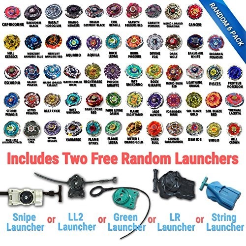 Beyblade Random 6 Pack Grab Bag Metal Fusion, Metal Fury, Me – $ 179. …