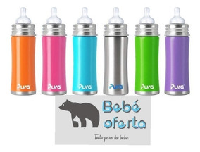 rosa 150 ml Pura Kiki Funda de silicona para biber/ón