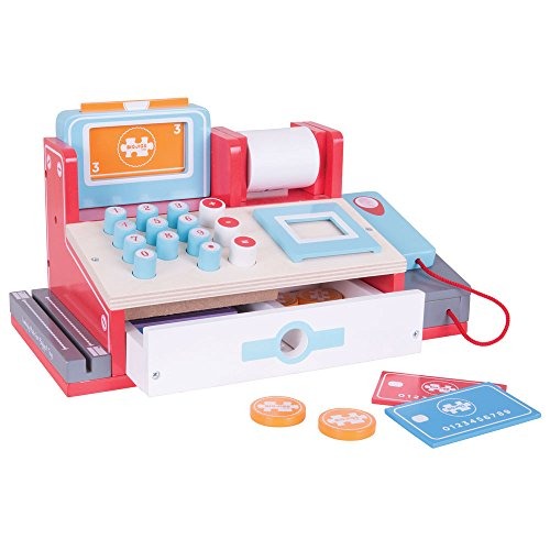 Caja Toys Registradora De Bigjigs Juguetes Madera Con LSzVqpMGU