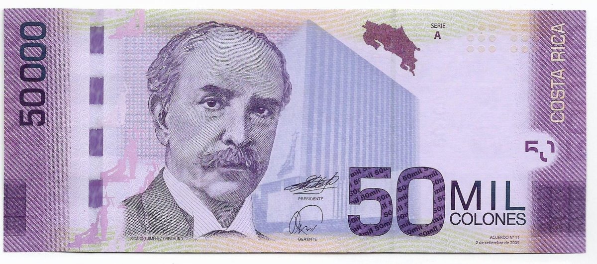 Image result for 50 mil colones