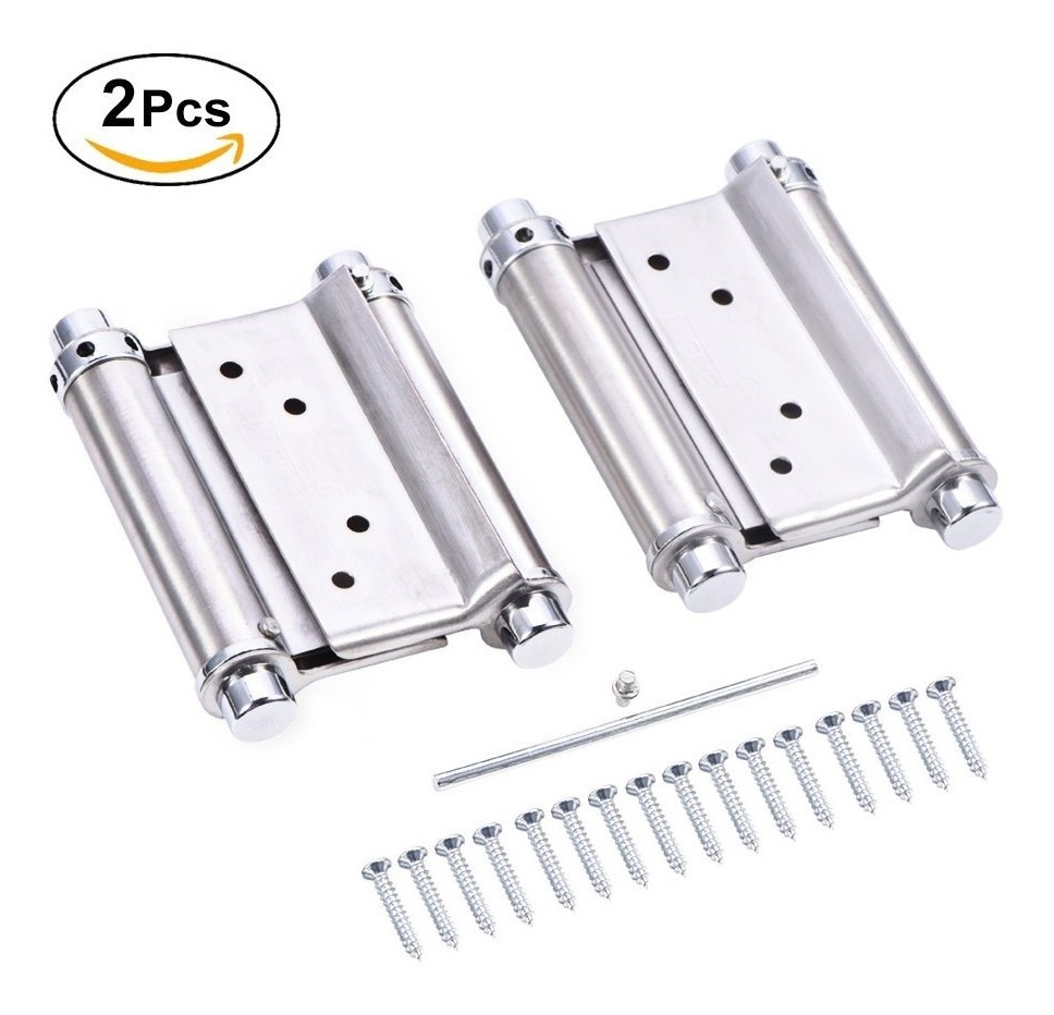 Bisagra de resorte de doble acci/ón de acero inoxidable de 3 pulgadas 2 unidades