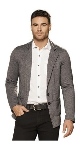 blazer gris oscuro hombre