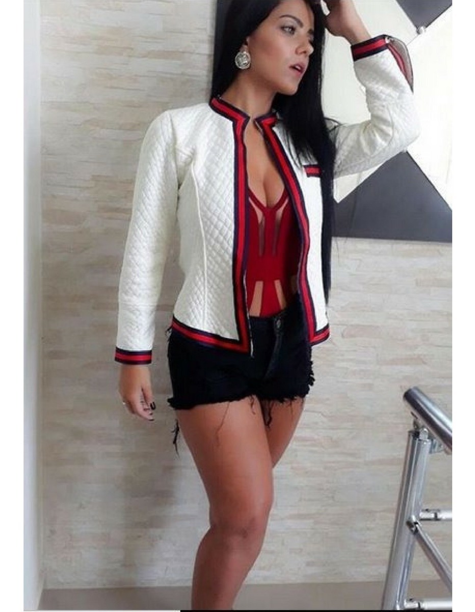 Blazer Feminino Slim Matelasse Casaquinho Chanel Inverno