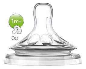 1m+ Philips Avent SCF042//27-2 con 1 agujero Tetinas natural flujo lento