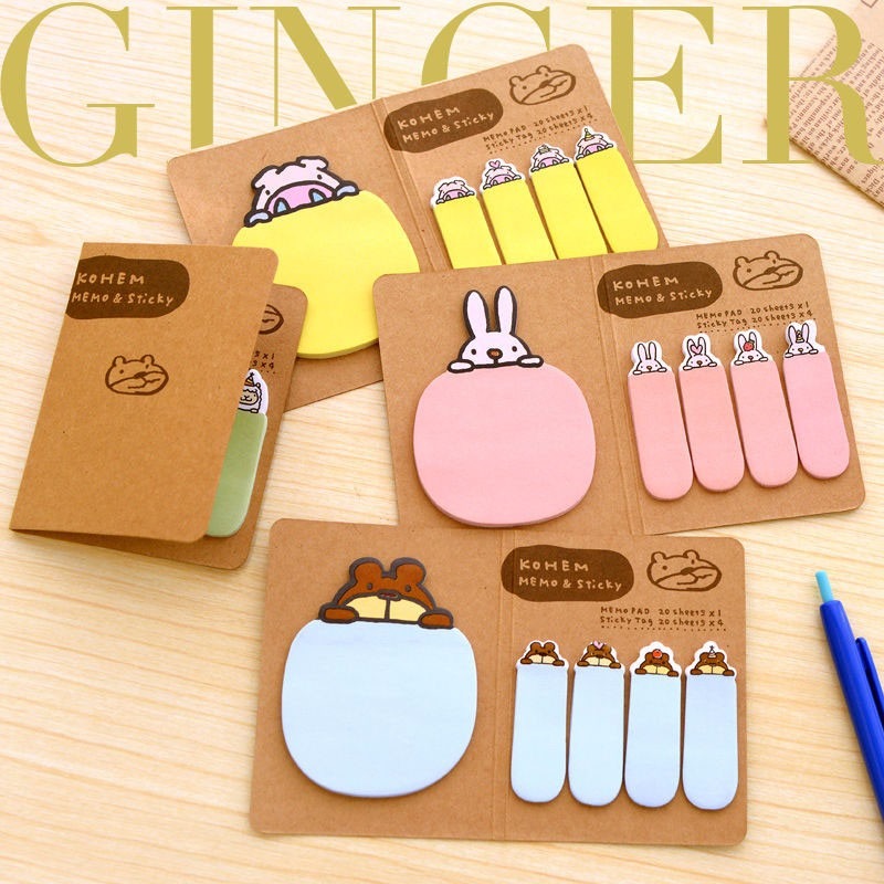 Bloco De Notas Decorados Post It Animais - R$ 6,00 em Bloco De Notas Decorados Post It Animais - R$ 6,00 em