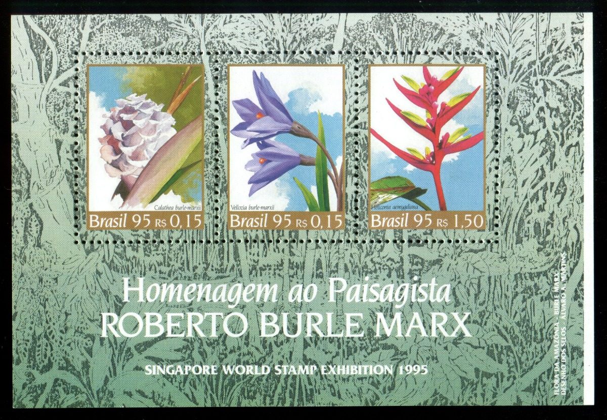 Bloco Filatélico - Homenagem A Roberto Burle Marx - L.1905 - R$ 49 ...