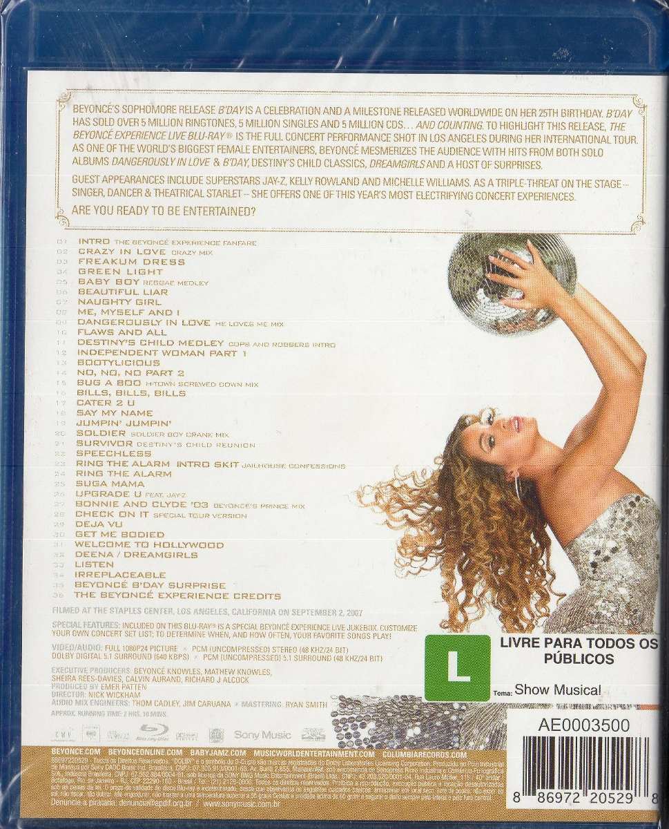 Beyonce Tour Blu Ray Beyonce Tour Blu Ray