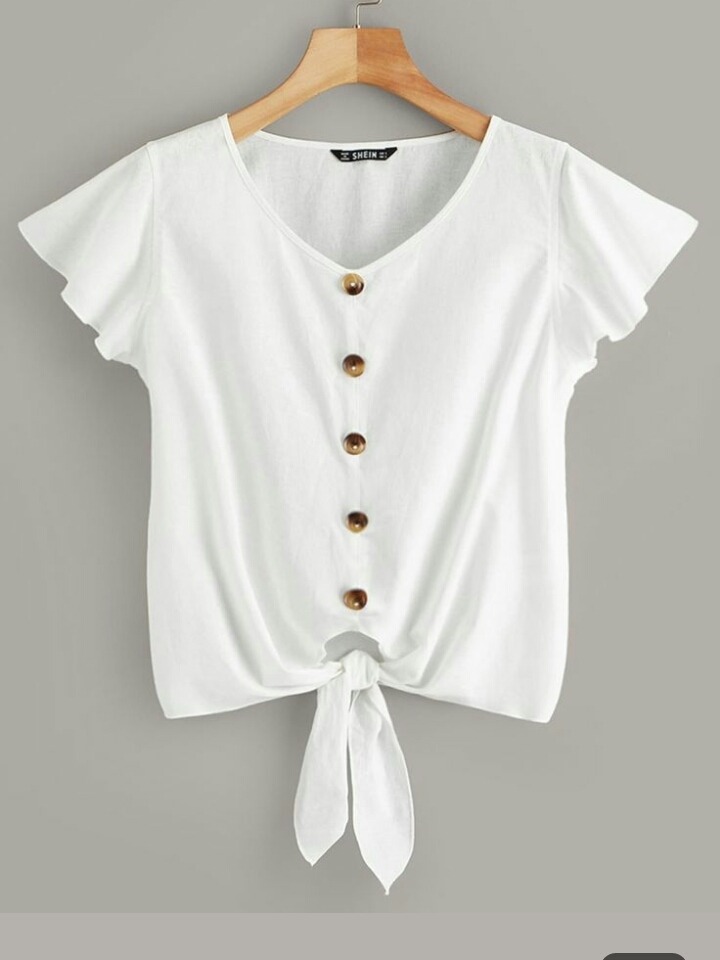 blusa blanca deportiva