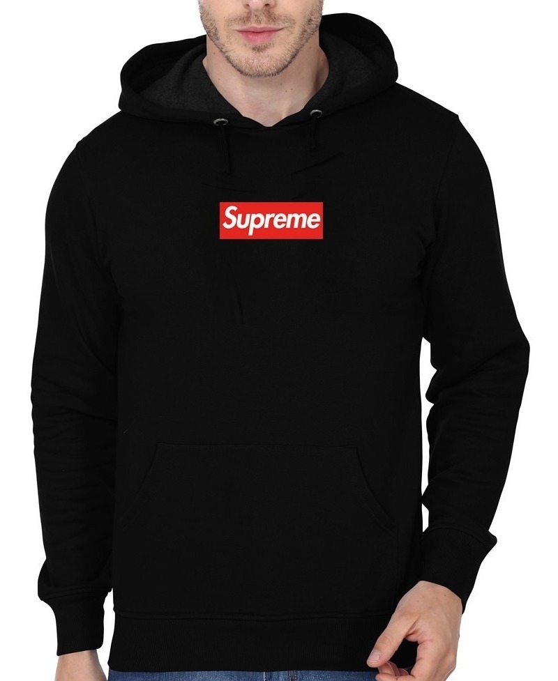 moletom supreme preto