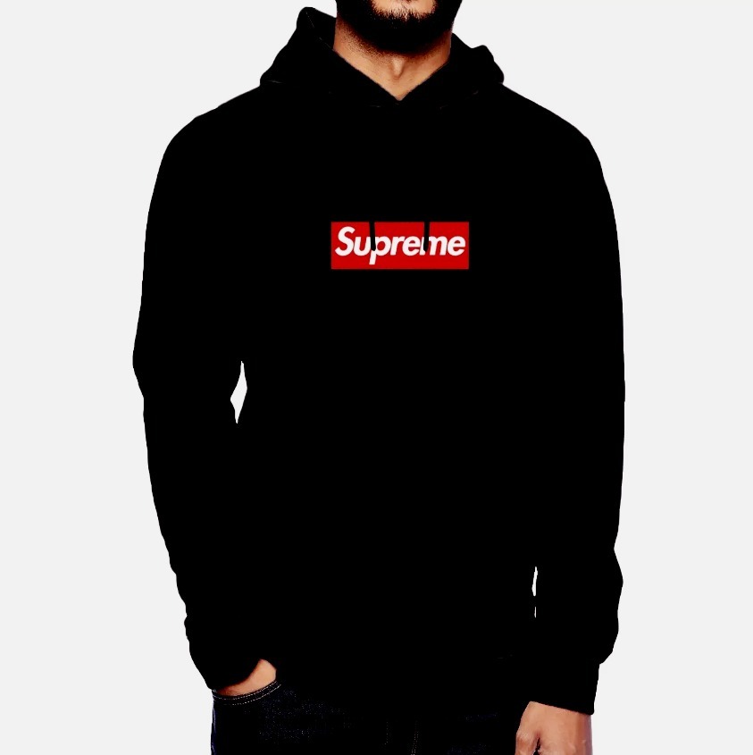 moletom preto supreme