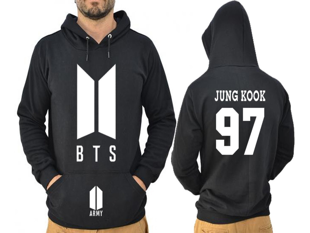 Blusa, Casaco Moletom Bts Army Jung Kook 97 Melhor Qualidade - R$ 100,00 em Mercado Livre