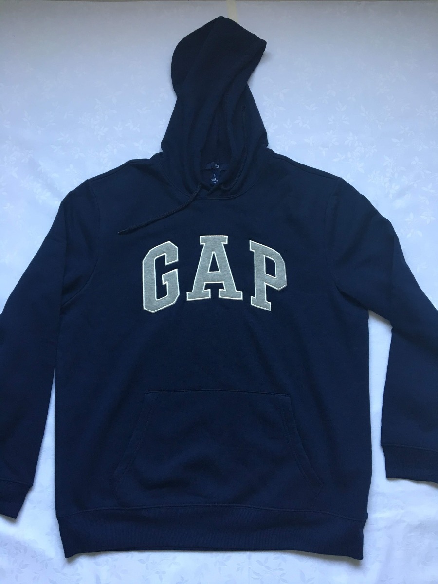 Blusa Casaco Moletom Gap Tam G Importado Eua Azul - R$ 119,90 em Mercado Livre