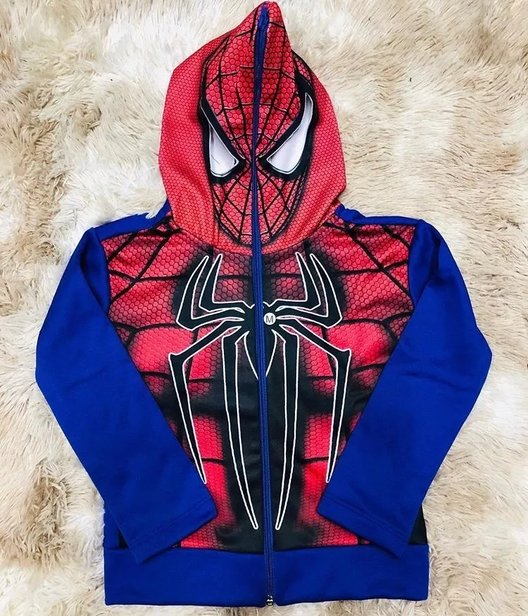 blusa com capuz homem aranha