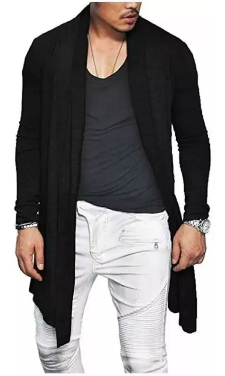 VCSTILO | Blusa De Frio Cardigan Masculino Sobretudo Masculino Street - R$ 79,00