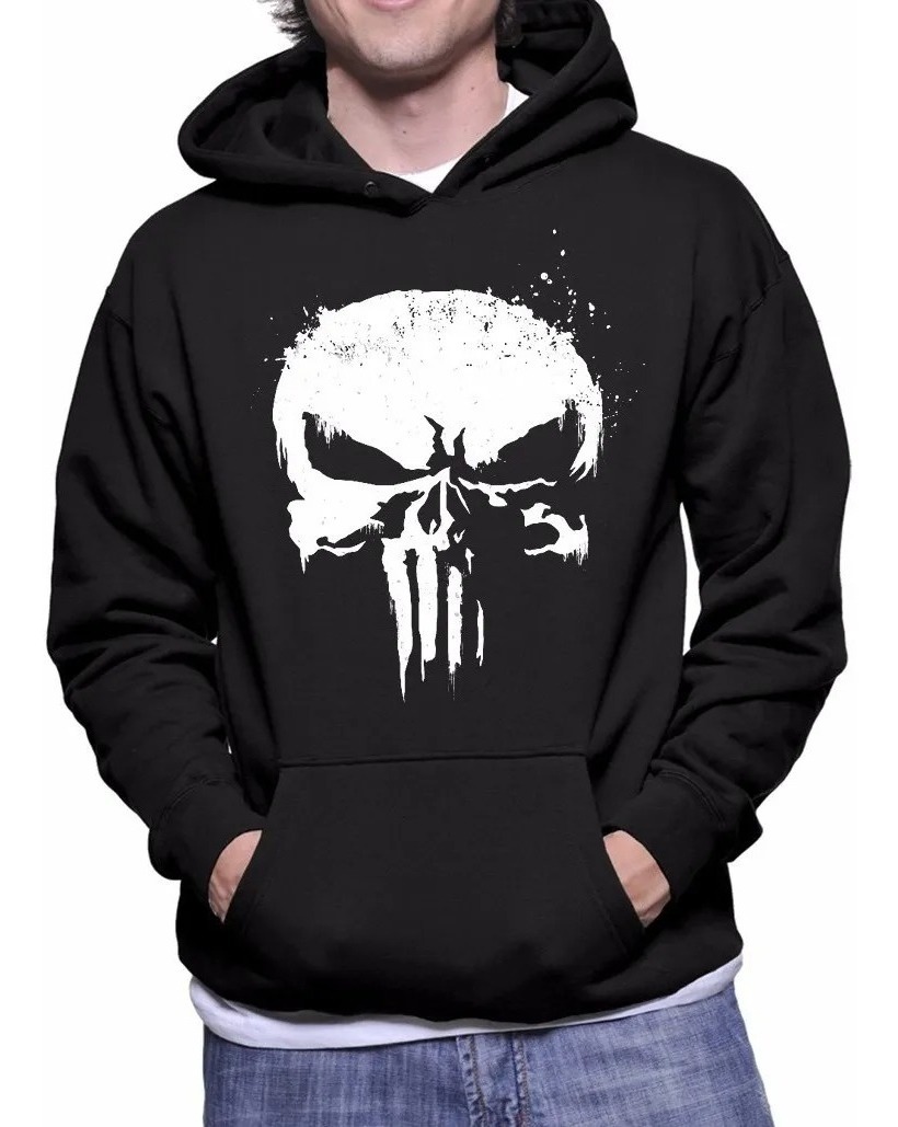 Blusa De Frio Moletom Canguru Top Justiceiro The Punisher F1 - R$ 65,99 em Mercado Livre