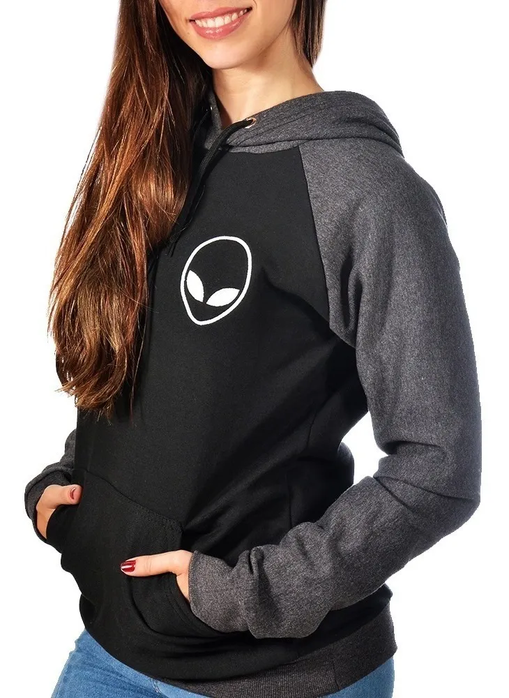 INCONTRAKI MIX SHOP | Blusa De Frio Moletom Feminino Et Alien Tumblr Bordado Capuz - R$ 55,90