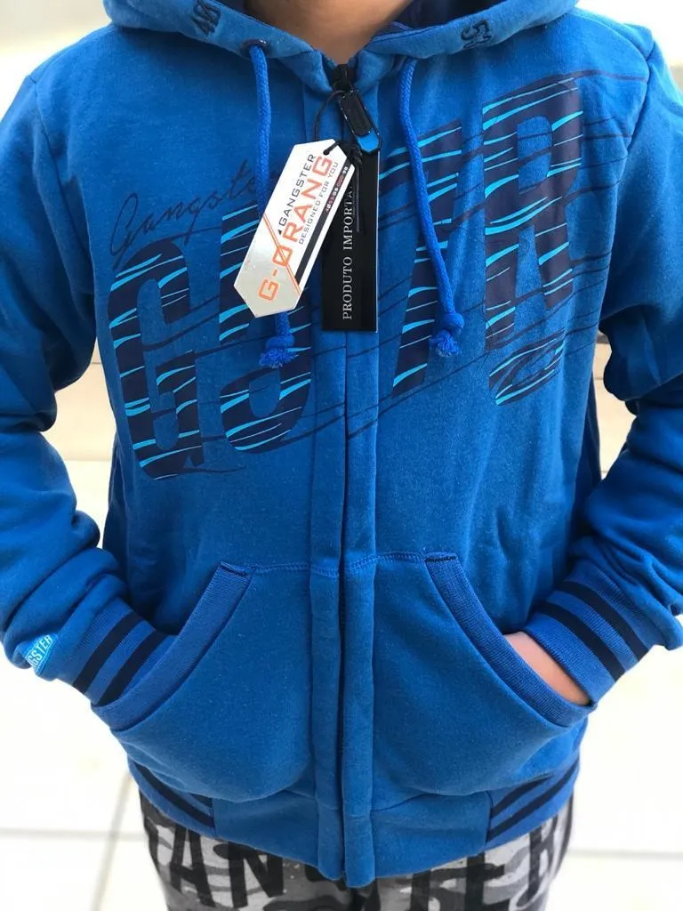 S G MODAS | Blusa De Frio Moletom Juvenil Original Lançamento Gangster - R$ 120,00