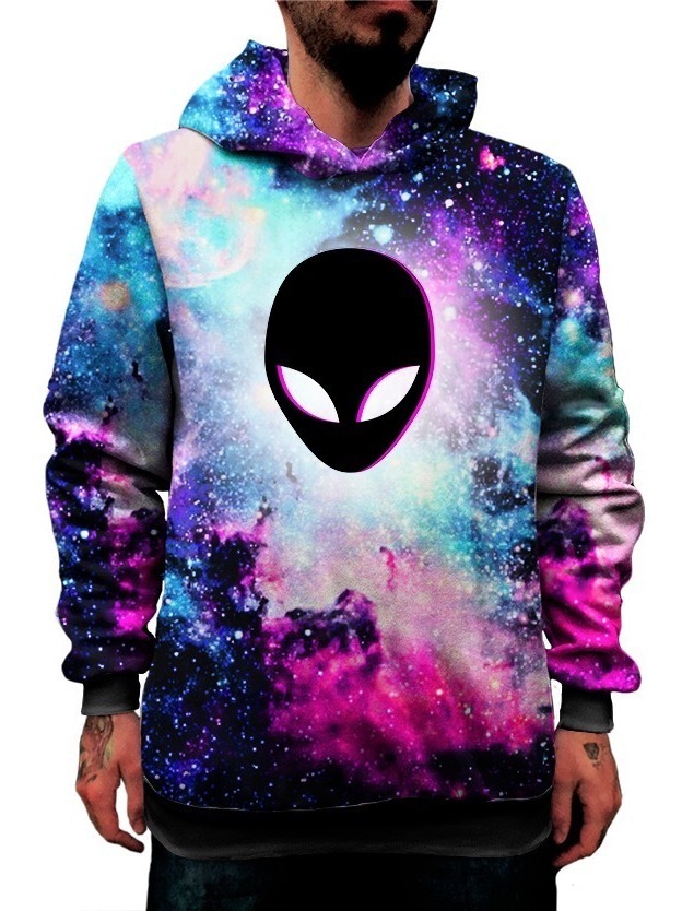 blusa de frio moletom galaxia de marca