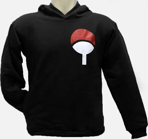 Blusa De Moletom Naruto - Clã Uchiha Frente E Costas Casaco - R$ 120,65 em Mercado Livre