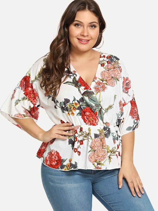 blusa floreada tallas extra