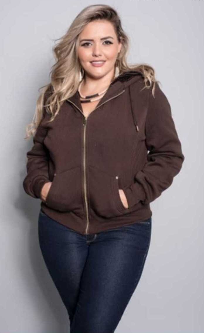 blusa moletom plus size feminino