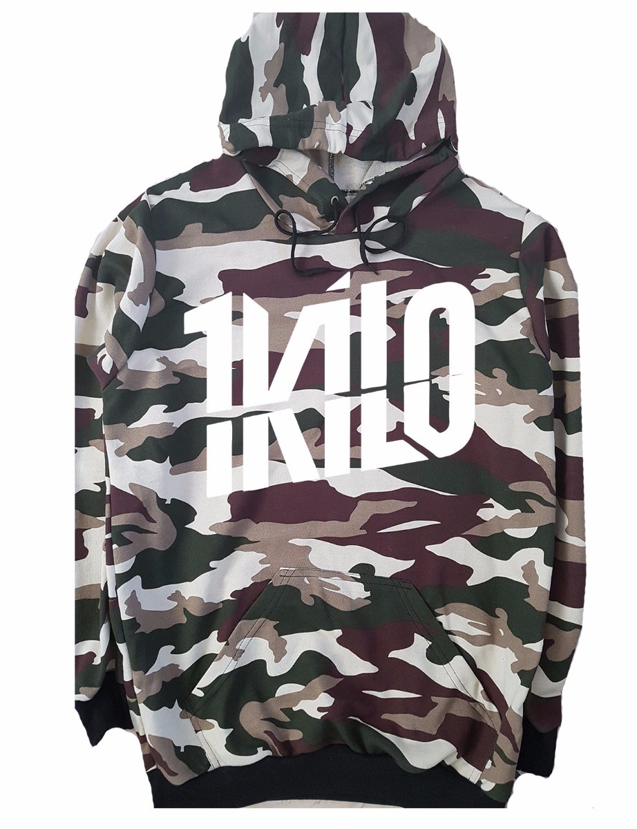 Blusa Moletom 1kilo Camuflado Banda Musica Hip Hop Rapper!!! - R$ 69,00 em Mercado Livre