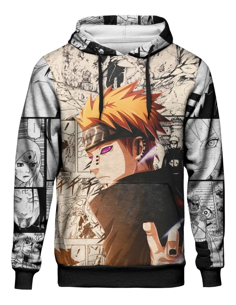 USE TRUST | Blusa Moletom Capuz Naruto Shippuden Anime Pain Anime Otaku - R$ 199,90