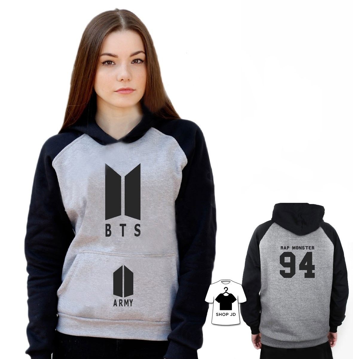 Blusa Moletom Casaco Bts Army Nova Logo 2017 Rap Monster 94 - R$ 64,90 em Mercado Livre
