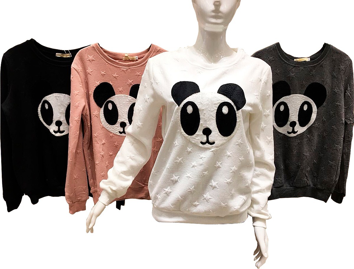 Blusa Moletom Casaco Panda 3d Feminino Moda 2018 Fashion - R$ 63,69 em Mercado Livre